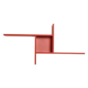 Červená patrová police 100 cm Cross – Kalune Design